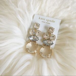 NWT. Kate Spade Crystal Earrings